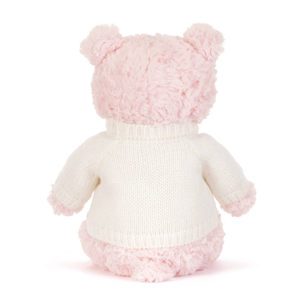 Leola Bear with Personalized Cream Jumper