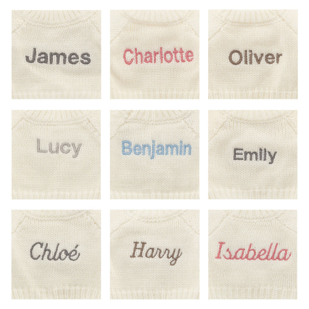 Bashful Blush Bunny with Personalized Cream Jumper