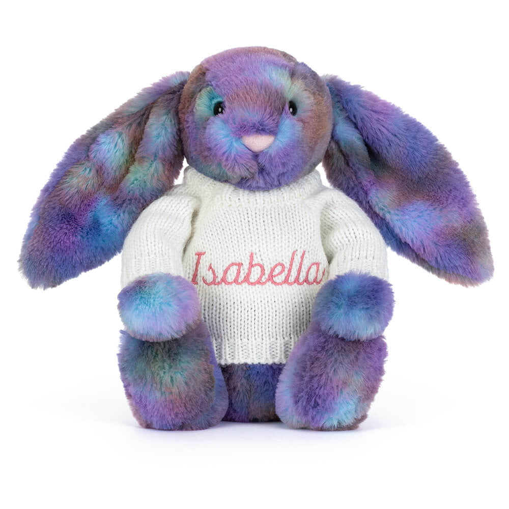 Zodihop Luxe Bunny with Personalized Cream Jumper