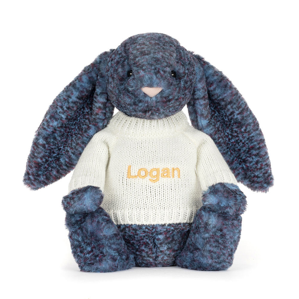 Hopscone Luxe Bunny with Personalized Cream Jumper