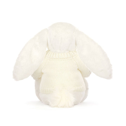 Bashful Luxe Bunny Luna with Personalized Cream Jumper