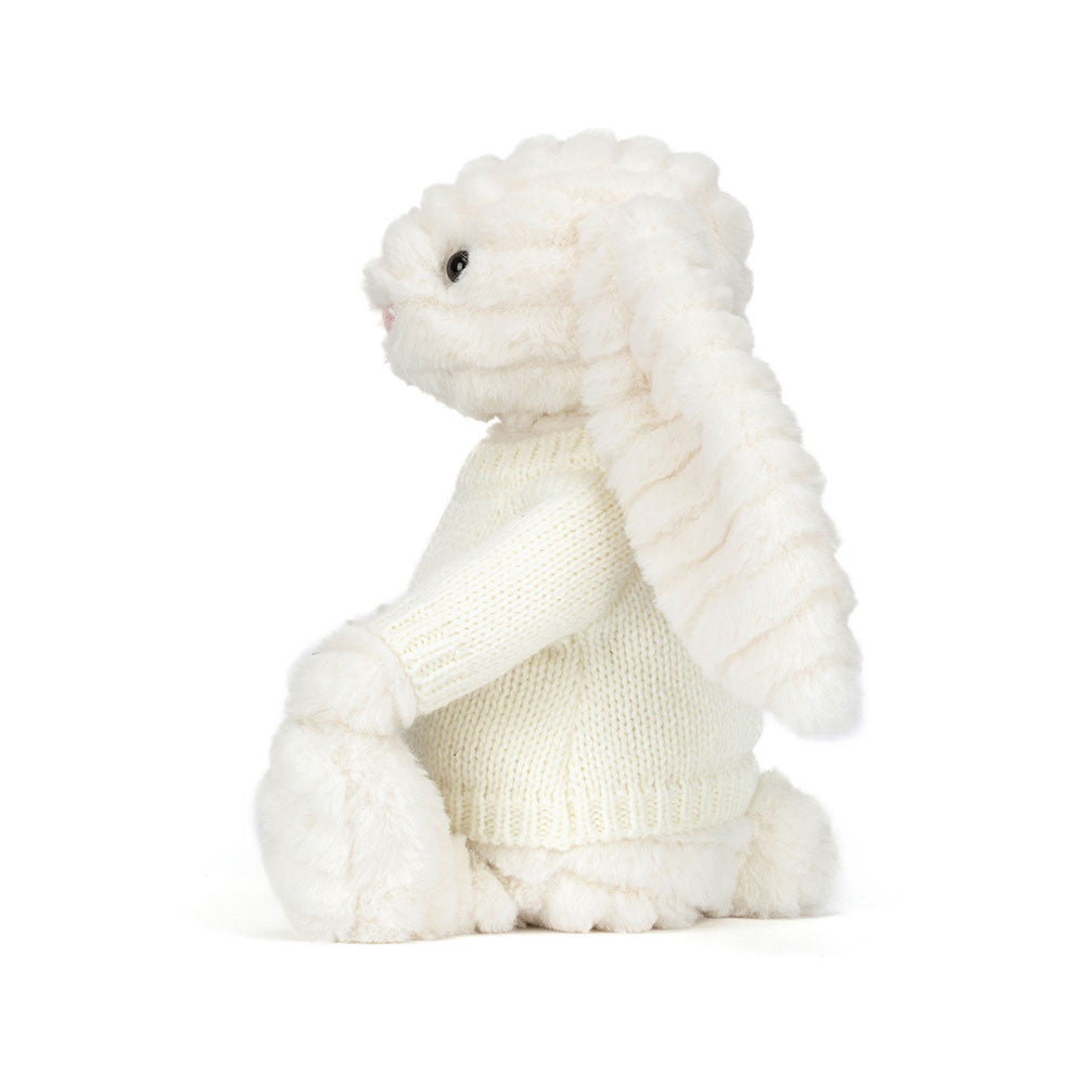 Bashful Luxe Bunny Nimbus with Personalized Cream Jumper
