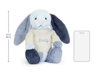 Puddlesea Bunny with Personalized Cream Jumper