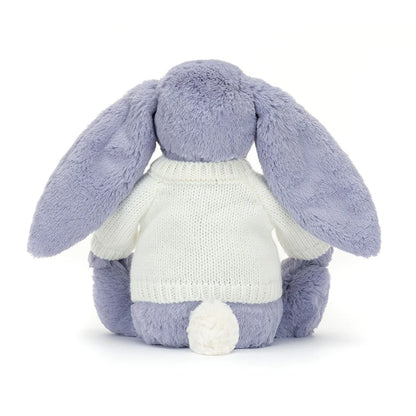 Bashful Viola Bunny with Personalized Cream Jumper