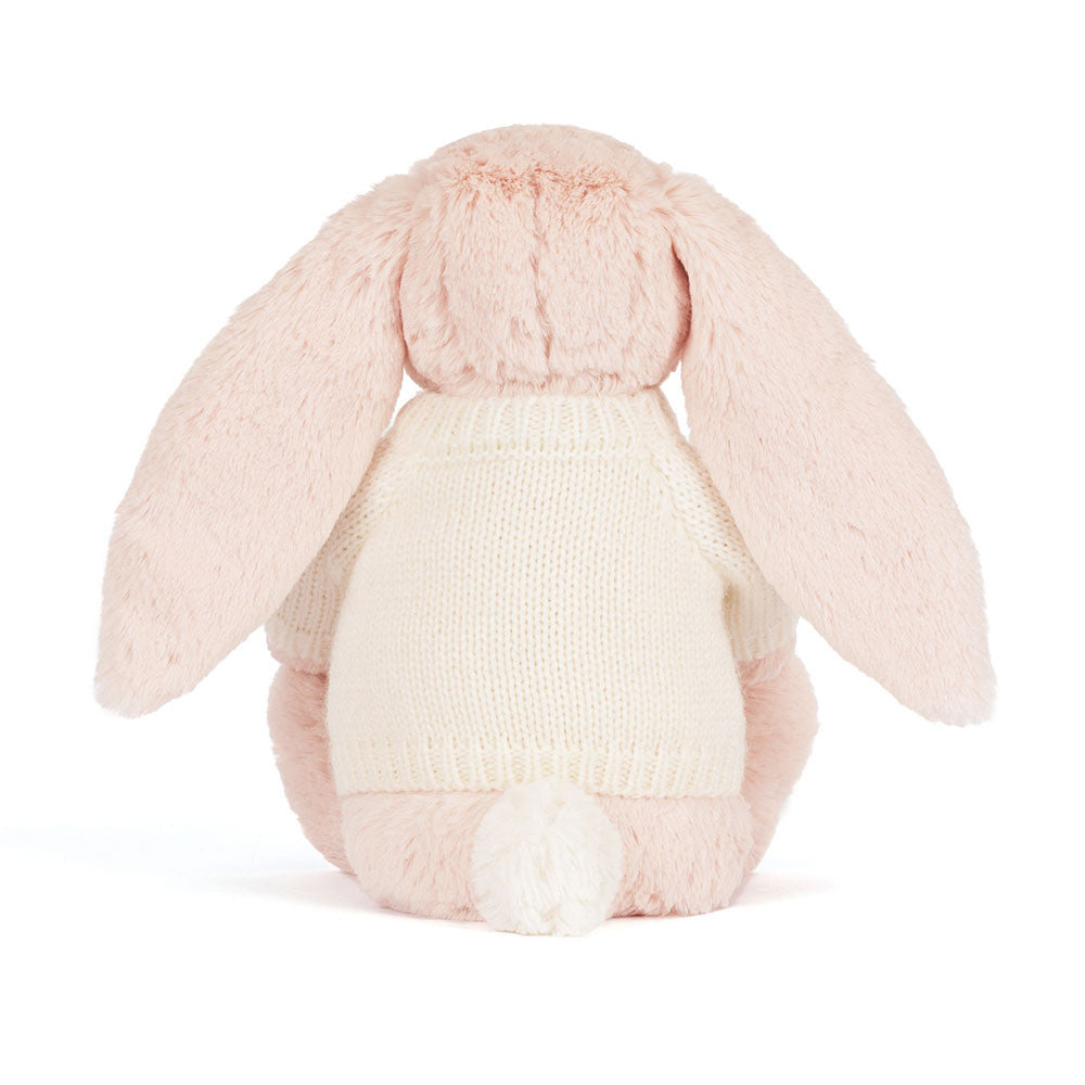 Blossom Blush Bunny 'Cherry' with Personalized Cream Jumper