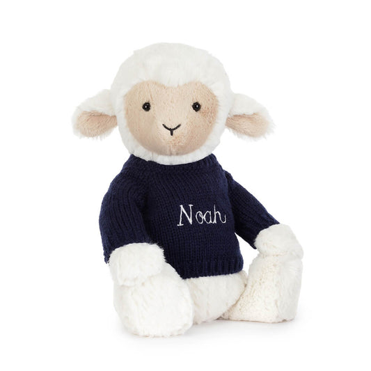 Skipson Lamb with Personalized Navy Jumper