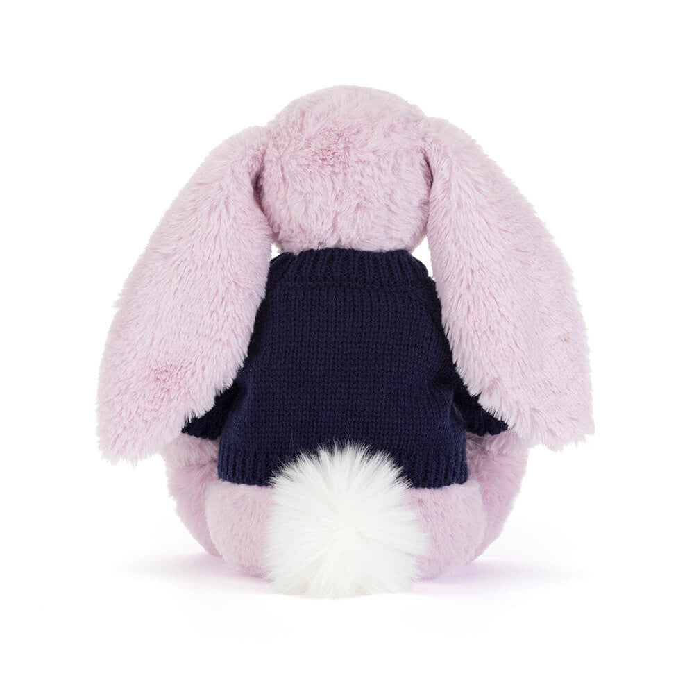 Thistlepop Blossom Luxe Bunny with Personalized Navy Jumper