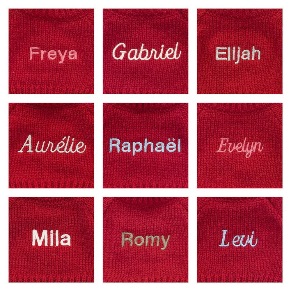 Bashful Blush Bunny with Personalized Red Jumper