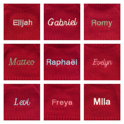 Bashful Tulip Pink Bunny with Personalized Red Jumper