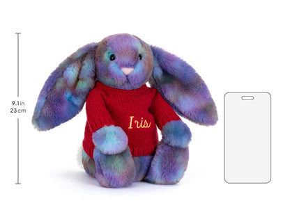 Zodihop Luxe Bunny with Personalized Red Jumper