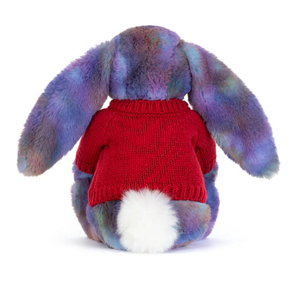 Zodihop Luxe Bunny with Personalized Red Jumper