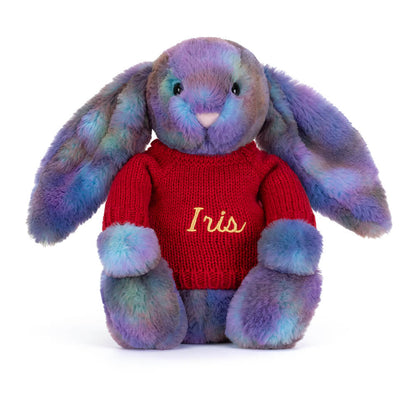Zodihop Luxe Bunny with Personalized Red Jumper