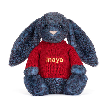 Hopscone Luxe Bunny with Personalized Red Jumper