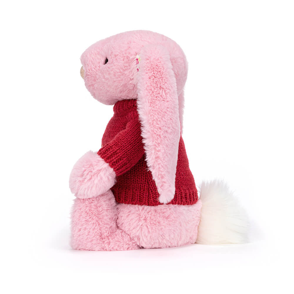 Blushkin Blossom Luxe Bunny with Personalized Red Jumper