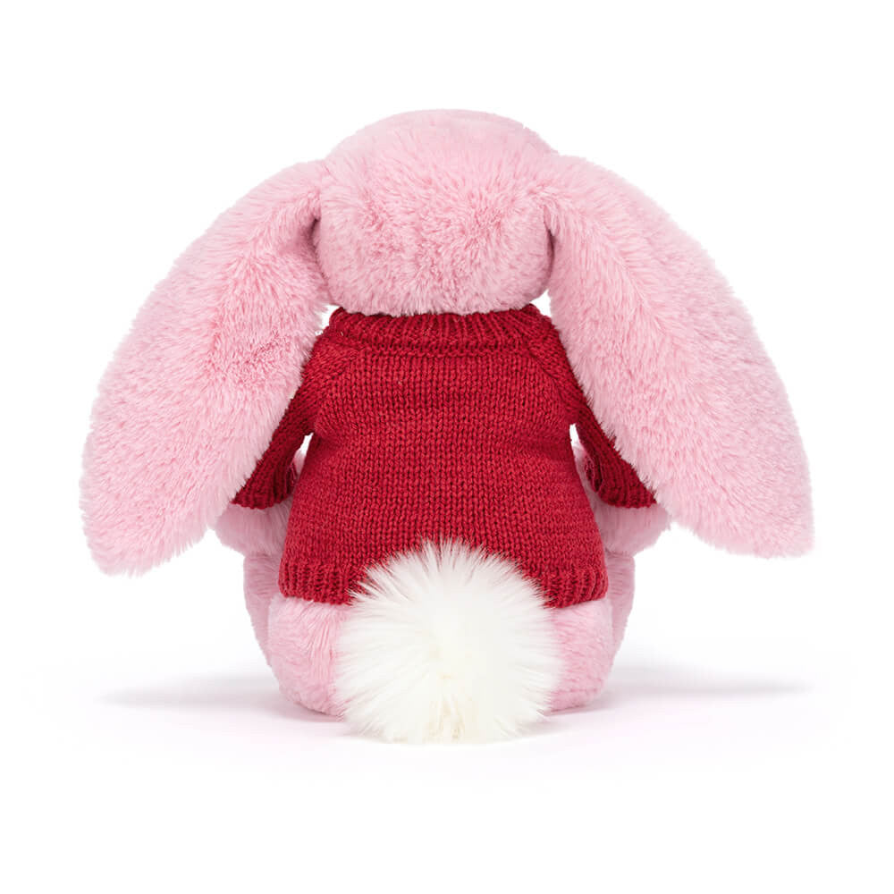 Blushkin Blossom Luxe Bunny with Personalized Red Jumper