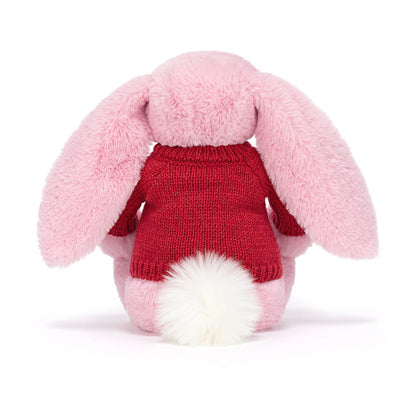 Blushkin Blossom Luxe Bunny with Personalized Red Jumper