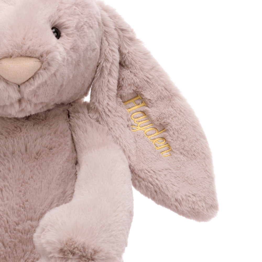 Personalized Bashful Luxe Bunny Rosa Huge