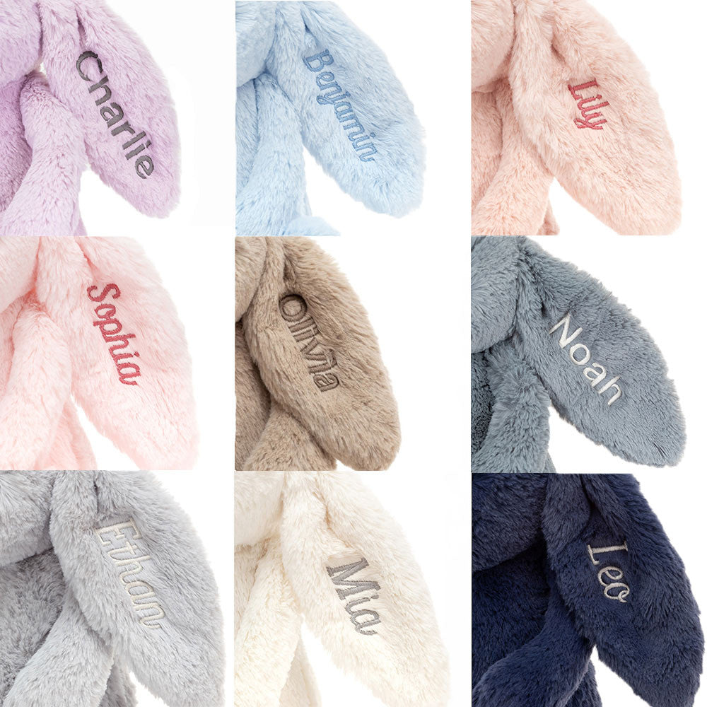Personalized Bashful Luxe Bunny Willow Medium