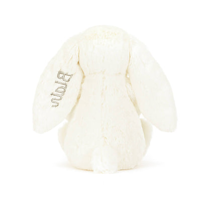 Personalized Cream Bunny with Plant