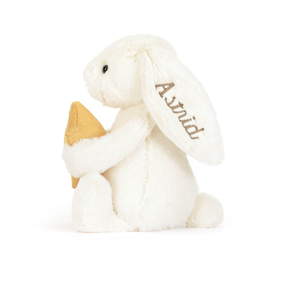 Personalized Cream Bunny with Star
