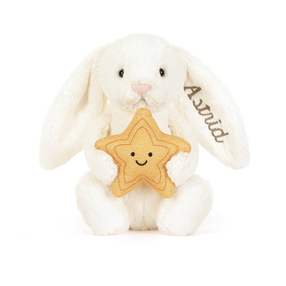 Personalized Cream Bunny with Star