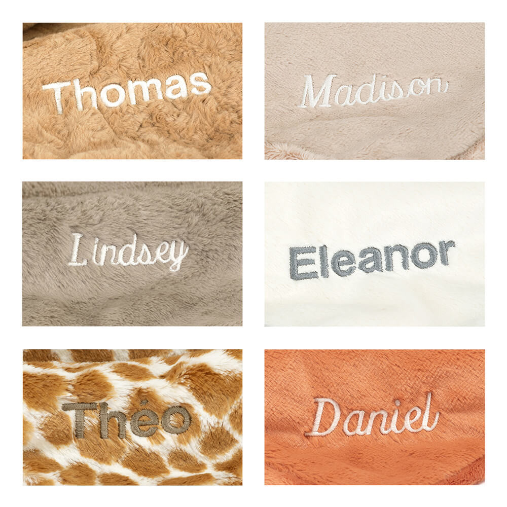 Personalized Bashful Giraffe Blankie