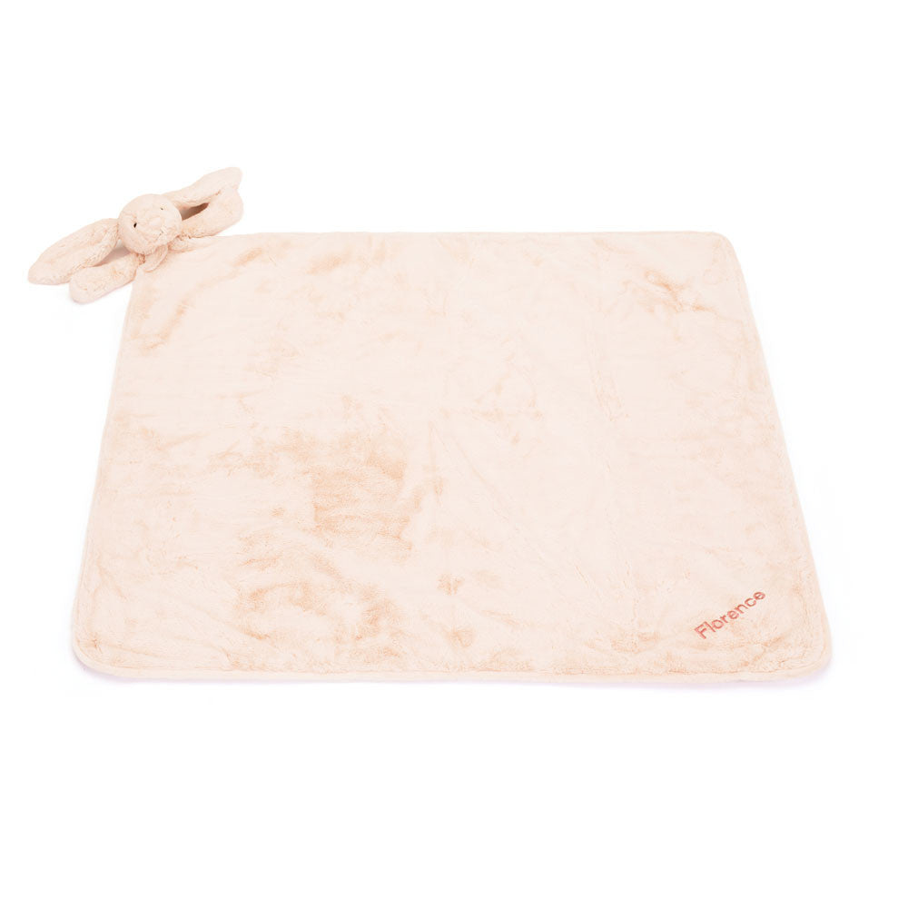 Personalized Bashful Blush Bunny Blankie