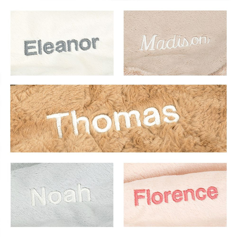 Personalized Bashful Silver Bunny Blankie