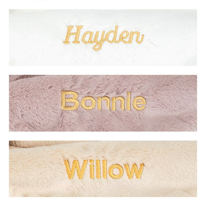 Personalized Bashful Luxe Bunny Rosa Blankie